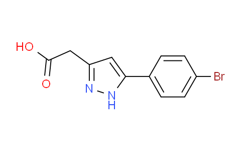CAS No. 175603-95-9, 2-(5-(4-Bromophenyl)-1H-pyrazol-3-yl)acetic acid