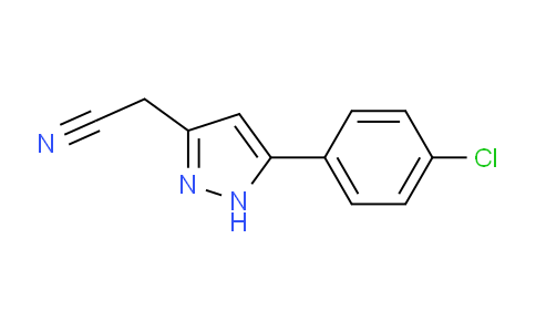CAS No. 134161-76-5, 2-(5-(4-Chlorophenyl)-1H-pyrazol-3-yl)acetonitrile