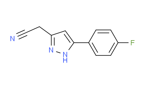 CAS No. 153391-41-4, 2-(5-(4-Fluorophenyl)-1H-pyrazol-3-yl)acetonitrile