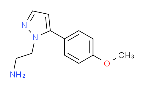 CAS No. 1708037-86-8, 2-(5-(4-Methoxyphenyl)-1H-pyrazol-1-yl)ethanamine