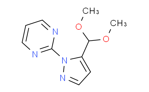 CAS No. 1269293-08-4, 2-(5-(Dimethoxymethyl)-1H-pyrazol-1-yl)pyrimidine