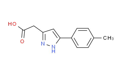 CAS No. 175603-96-0, 2-(5-(p-Tolyl)-1H-pyrazol-3-yl)acetic acid