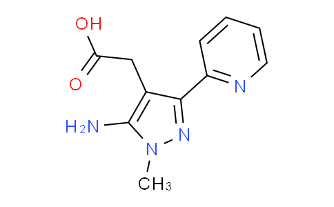 CAS No. 1707374-22-8, 2-(5-Amino-1-methyl-3-(pyridin-2-yl)-1H-pyrazol-4-yl)acetic acid