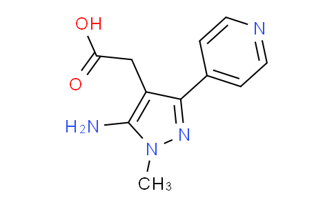 CAS No. 1708380-19-1, 2-(5-Amino-1-methyl-3-(pyridin-4-yl)-1H-pyrazol-4-yl)acetic acid