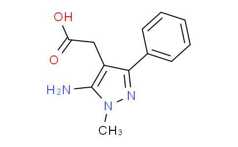 CAS No. 1707370-24-8, 2-(5-Amino-1-methyl-3-phenyl-1H-pyrazol-4-yl)acetic acid
