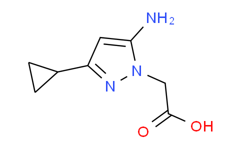 CAS No. 1119477-70-1, 2-(5-Amino-3-cyclopropyl-1H-pyrazol-1-yl)acetic acid