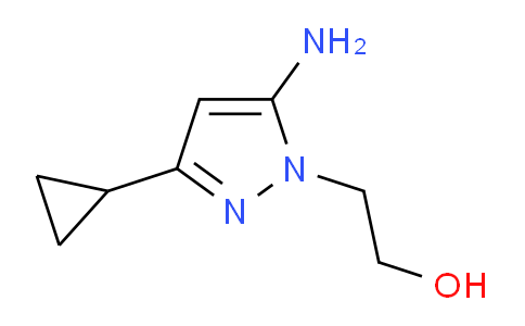 CAS No. 1152966-21-6, 2-(5-Amino-3-cyclopropyl-1H-pyrazol-1-yl)ethanol
