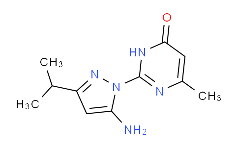 CAS No. 1416346-77-4, 2-(5-Amino-3-isopropyl-1H-pyrazol-1-yl)-6-methylpyrimidin-4(3H)-one