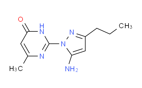 CAS No. 1416344-17-6, 2-(5-Amino-3-propyl-1H-pyrazol-1-yl)-6-methylpyrimidin-4(3H)-one