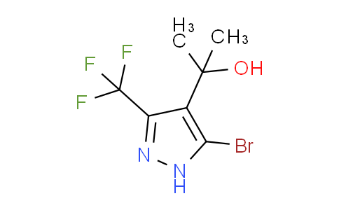 CAS No. 2159078-26-7, 2-(5-Bromo-3-(trifluoromethyl)-1H-pyrazol-4-yl)propan-2-ol