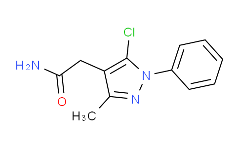 CAS No. 1420793-08-3, 2-(5-Chloro-3-methyl-1-phenyl-1H-pyrazol-4-yl)acetamide