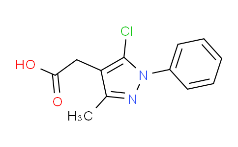 CAS No. 1007515-51-6, 2-(5-Chloro-3-methyl-1-phenyl-1H-pyrazol-4-yl)acetic acid