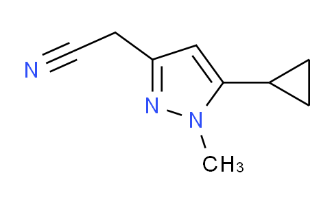 CAS No. 1225882-74-5, 2-(5-Cyclopropyl-1-methyl-1H-pyrazol-3-yl)acetonitrile
