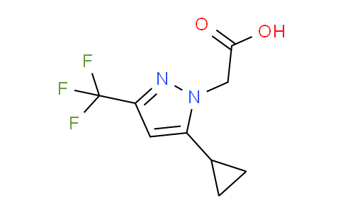 CAS No. 957487-30-8, 2-(5-Cyclopropyl-3-(trifluoromethyl)-1H-pyrazol-1-yl)acetic acid