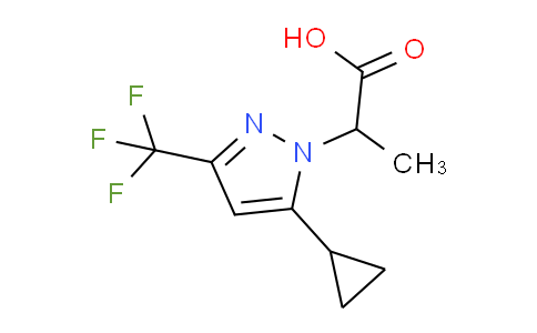 CAS No. 957292-28-3, 2-(5-Cyclopropyl-3-(trifluoromethyl)-1H-pyrazol-1-yl)propanoic acid