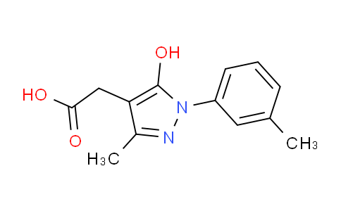 CAS No. 1015844-54-8, 2-(5-Hydroxy-3-methyl-1-(m-tolyl)-1H-pyrazol-4-yl)acetic acid
