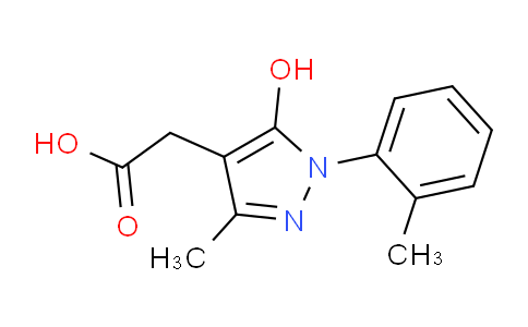 CAS No. 1015844-51-5, 2-(5-Hydroxy-3-methyl-1-(o-tolyl)-1H-pyrazol-4-yl)acetic acid