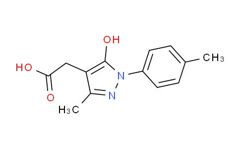 CAS No. 1015844-46-8, 2-(5-Hydroxy-3-methyl-1-(p-tolyl)-1H-pyrazol-4-yl)acetic acid