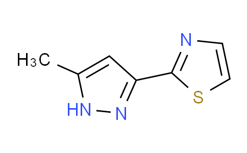 CAS No. 1187559-72-3, 2-(5-Methyl-1H-pyrazol-3-yl)thiazole