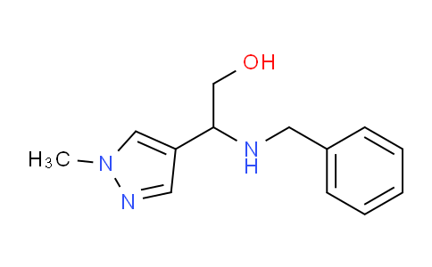 CAS No. 1184498-74-5, 2-(Benzylamino)-2-(1-methyl-1H-pyrazol-4-yl)ethanol