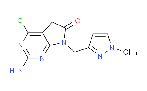 CAS No. 1196886-83-5, 2-Amino-4-chloro-7-((1-methyl-1H-pyrazol-3-yl)methyl)-5H-pyrrolo[2,3-d]pyrimidin-6(7H)-one