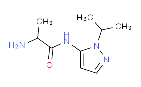 CAS No. 1290861-76-5, 2-Amino-N-(1-isopropyl-1H-pyrazol-5-yl)propanamide