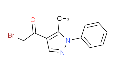 CAS No. 137577-00-5, 2-Bromo-1-(5-methyl-1-phenyl-1H-pyrazol-4-yl)ethanone