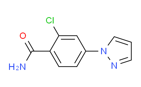 CAS No. 1491005-15-2, 2-Chloro-4-(1H-pyrazol-1-yl)benzamide