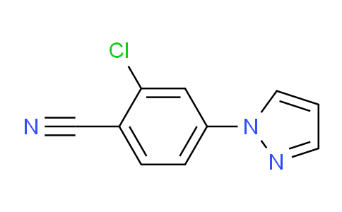 CAS No. 1339882-58-4, 2-Chloro-4-(1H-pyrazol-1-yl)benzonitrile