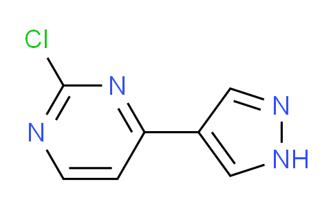 CAS No. 1206679-17-5, 2-Chloro-4-(1H-pyrazol-4-yl)pyrimidine