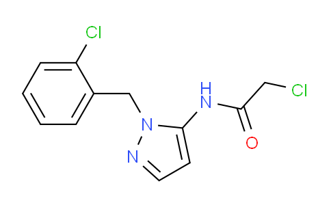 CAS No. 956769-09-8, 2-Chloro-N-(1-(2-chlorobenzyl)-1H-pyrazol-5-yl)acetamide
