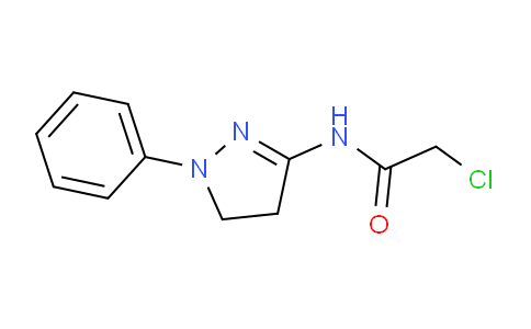 CAS No. 727675-40-3, 2-Chloro-N-(1-phenyl-4,5-dihydro-1H-pyrazol-3-yl)acetamide