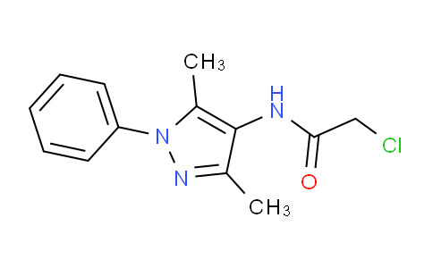 CAS No. 92026-64-7, 2-Chloro-N-(3,5-dimethyl-1-phenyl-1H-pyrazol-4-yl)acetamide