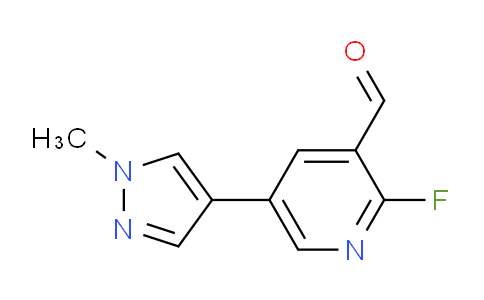 CAS No. 1951444-74-8, 2-Fluoro-5-(1-methyl-1H-pyrazol-4-yl)nicotinaldehyde