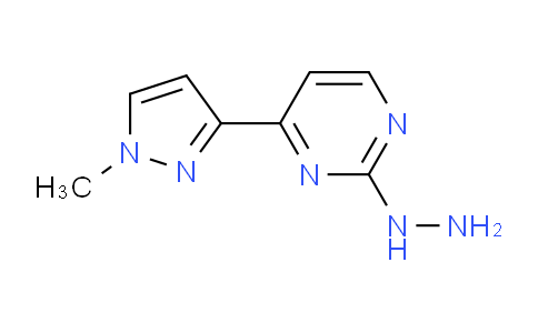 CAS No. 1006322-90-2, 2-Hydrazinyl-4-(1-methyl-1H-pyrazol-3-yl)pyrimidine