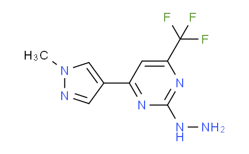 CAS No. 1004644-02-3, 2-Hydrazinyl-4-(1-methyl-1H-pyrazol-4-yl)-6-(trifluoromethyl)pyrimidine
