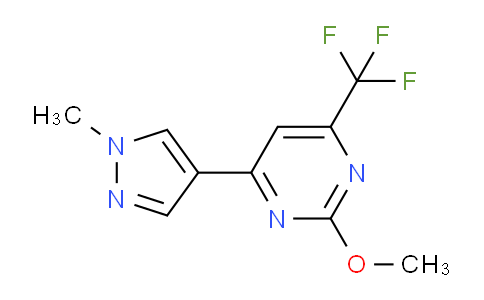 CAS No. 1001519-12-5, 2-Methoxy-4-(1-methyl-1H-pyrazol-4-yl)-6-(trifluoromethyl)pyrimidine