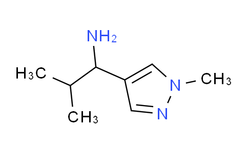 CAS No. 1152548-59-8, 2-Methyl-1-(1-methyl-1H-pyrazol-4-yl)propan-1-amine