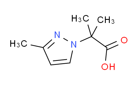 CAS No. 1006473-52-4, 2-Methyl-2-(3-methyl-1H-pyrazol-1-yl)propanoic acid