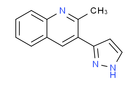 CAS No. 1522045-75-5, 2-Methyl-3-(1H-pyrazol-3-yl)quinoline