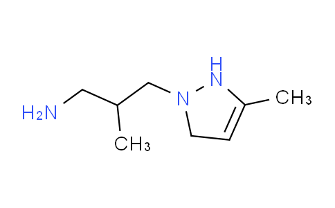 CAS No. 1006319-98-7, 2-Methyl-3-(3-methyl-2,5-dihydro-1H-pyrazol-1-yl)propan-1-amine