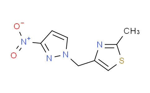 CAS No. 1956377-36-8, 2-Methyl-4-((3-nitro-1H-pyrazol-1-yl)methyl)thiazole