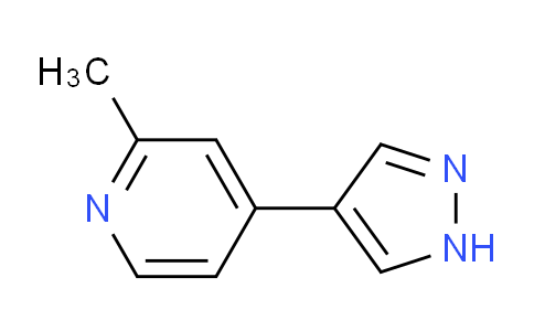 CAS No. 1831887-13-8, 2-Methyl-4-(1H-pyrazol-4-yl)pyridine
