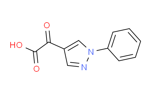 CAS No. 1152495-65-2, 2-Oxo-2-(1-phenyl-1H-pyrazol-4-yl)acetic acid