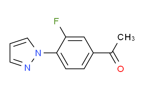 CAS No. 1152964-31-2, 3'-Fluoro-4'-(1-pyrazolyl)acetophenone