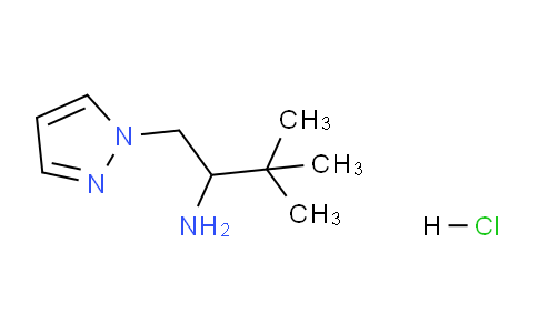 CAS No. 1184994-08-8, 3,3-Dimethyl-1-(1H-pyrazol-1-yl)butan-2-amine hydrochloride
