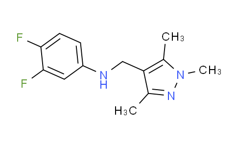 CAS No. 1152609-74-9, 3,4-Difluoro-N-((1,3,5-trimethyl-1H-pyrazol-4-yl)methyl)aniline