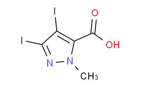 CAS No. 75092-32-9, 3,4-Diiodo-1-methyl-1H-pyrazole-5-carboxylic acid