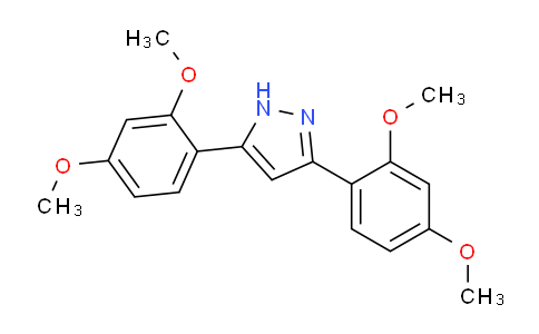 CAS No. 1228933-23-0, 3,5-Bis(2,4-dimethoxyphenyl)-1H-pyrazole