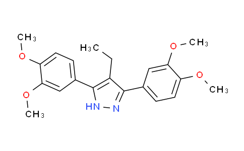 CAS No. 1159988-72-3, 3,5-Bis(3,4-dimethoxyphenyl)-4-ethyl-1H-pyrazole